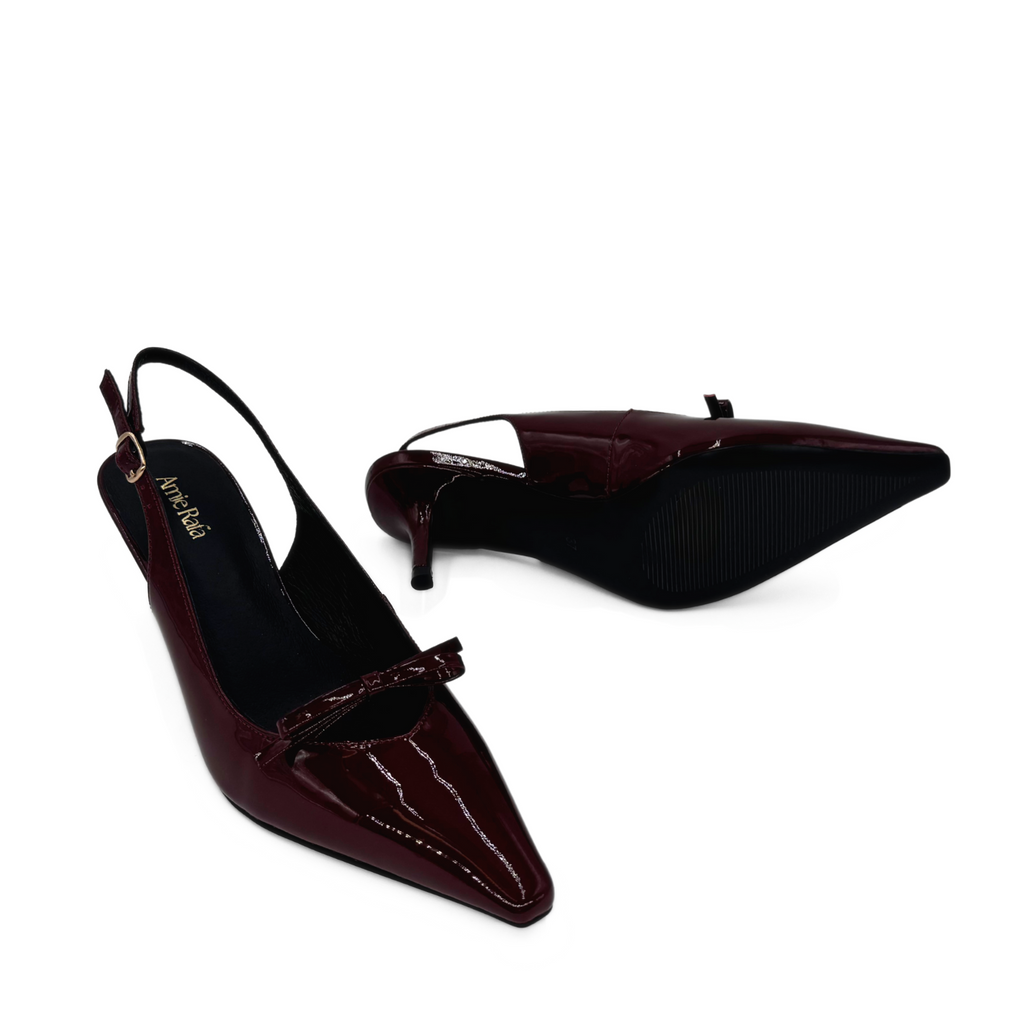 Georgia Pointy Toe Bow Heels