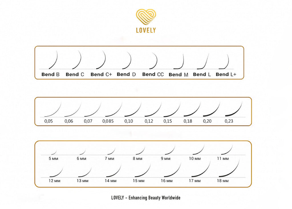 Brown Eyelash Extensions - 20 Lines