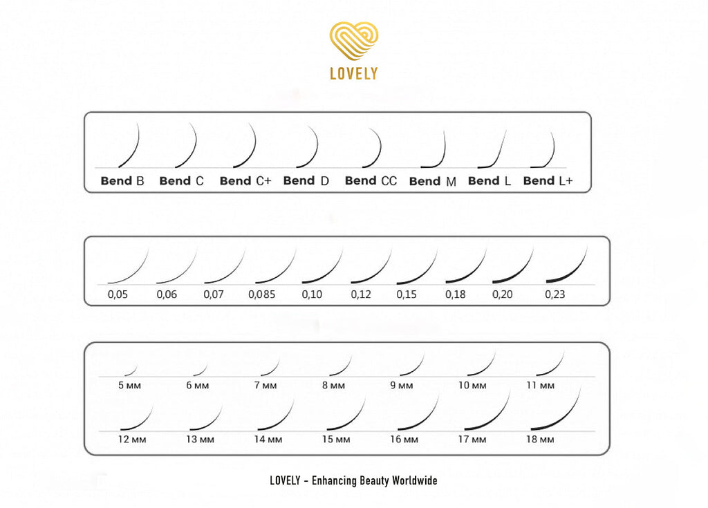 Ideal Eyelash Extensions - 20 Lines CC/M Curl