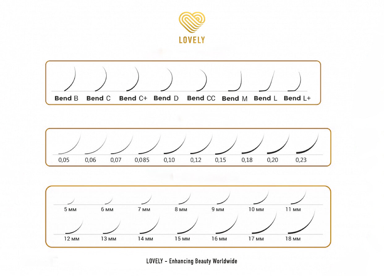 Royal Eyelash Extensions - 16 Lines L Curl