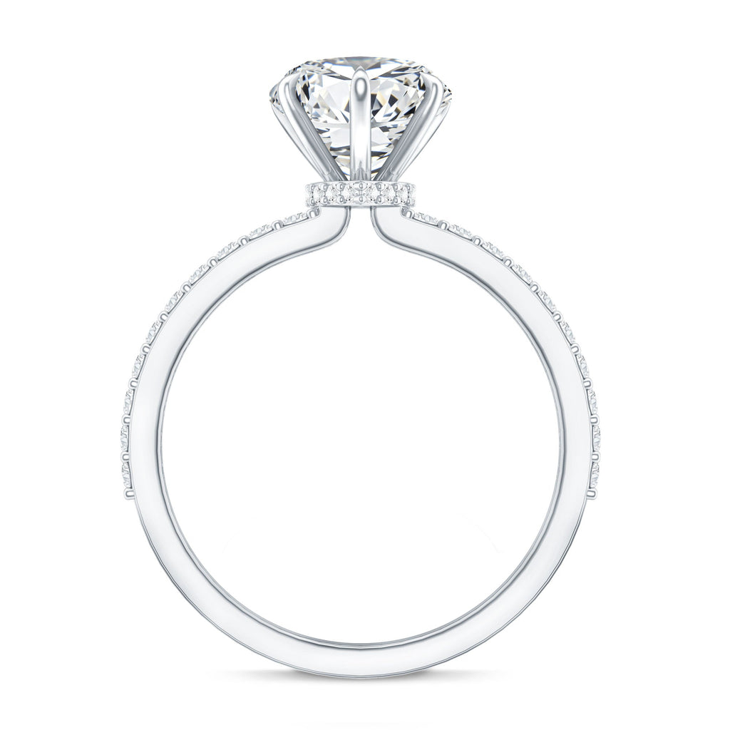 2 Carat Lab Grown Diamond Heart Engagement Ring for Her